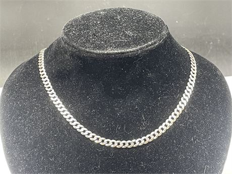MENS 925 STERLING SILVER NECKLACE (25”)