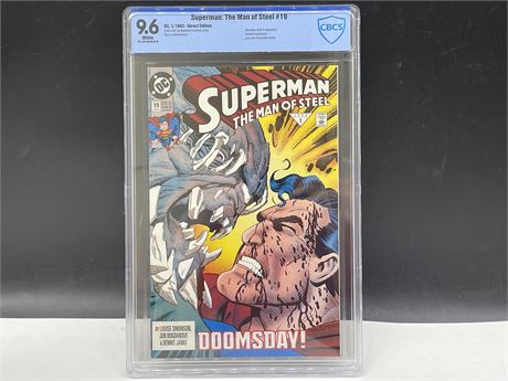 CBCS GRADED 9.6 SUPERMAN: THE MAN OF STEEL #19