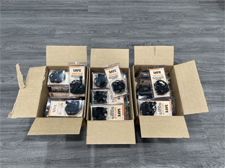 3 BOXES (15PER BOX) OF NEW SAFE ANTI SLIP SHOE BOTTOMS