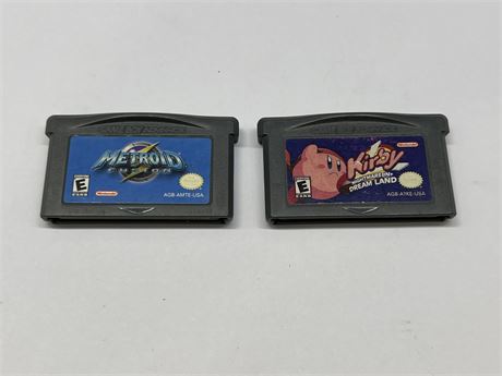 METROID FUSION / KIRBY - GAMEBOY ADVANCE