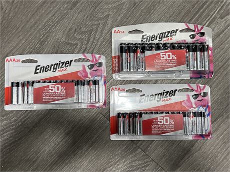 (NEW) ENERGIZER MAX BATTERY PACKS
