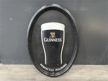 GUINNESS BEER ADVERT SIGN - 26”x17”