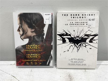 SEALED DVD HUNGER GAMES COLLECTION & DARK KNIGHT TRILOGY