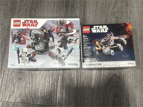2 FACTORY SEALED LEGO STAR WARS 75197 & 75295