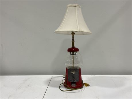 VINTAGE BUBBLE GUM LAMP (23” tall)