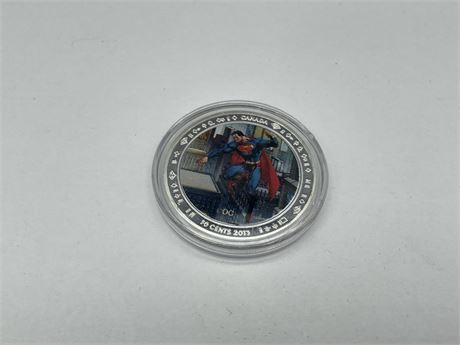 2013 50CENT SUPERMAN SILVER COIN