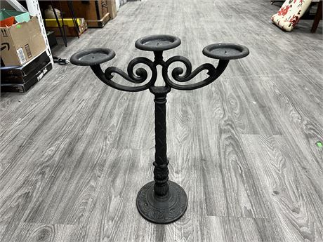 LIBERTY CAST IRON CANDLE HOLDER (20” tall)