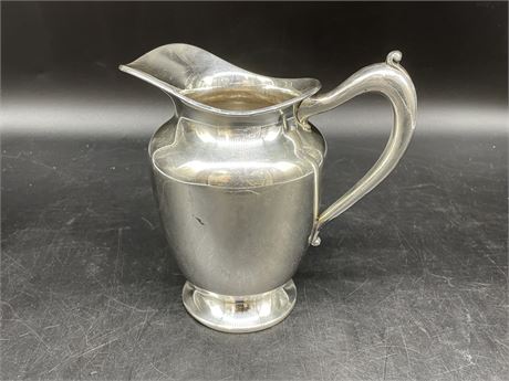 WM ROGERS SILVER PLATED PITCHER (7” TALL)