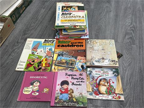 VINTAGE CHILDRENS BOOKS - ASTERIX + OTHERS