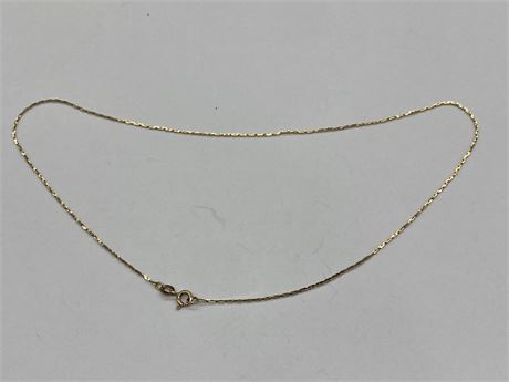 10K SOLID GOLD CHAIN - 15” LONG