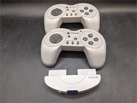 PLAYSTATION ONE WIRELESS CONTROLLERS - VERY GOOD CONDITION