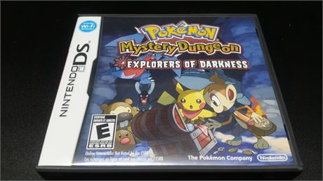 EXCELLENT CONDITION - CIB - POKEMON MYSTERY DUNGEON EXPLORERS OF DARKNESS (DS)