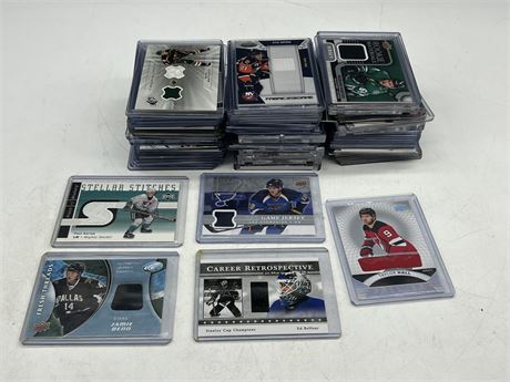 60+ NHL JERSEY / PATCH CARDS