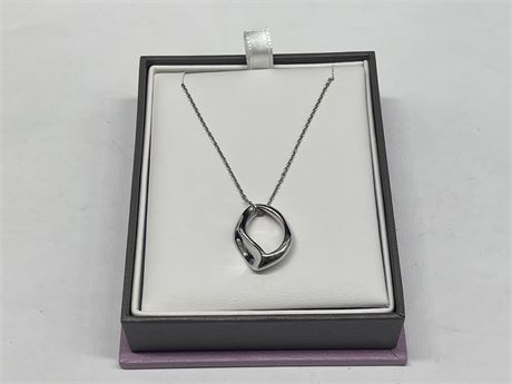 18” STERLING SILVER NECKLACE & PENDANT MICHAEL HILL