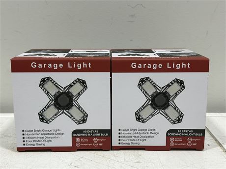 2 NEW LED GARAGE LIGHTS
