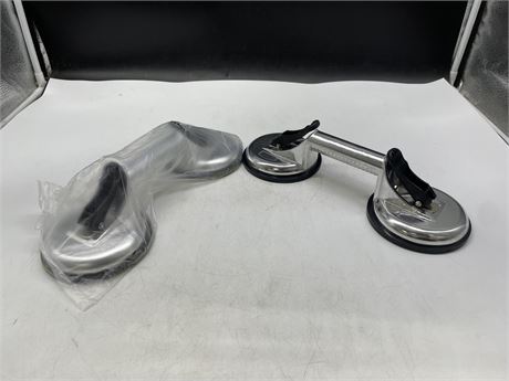 2 NEW HEAVY DUTY GLASS SUCTION CUPS
