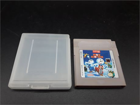 AUTHENTIC - SNOW BROTHERS - ORIGINAL GAMEBOY - VERY GOOD CONDITION