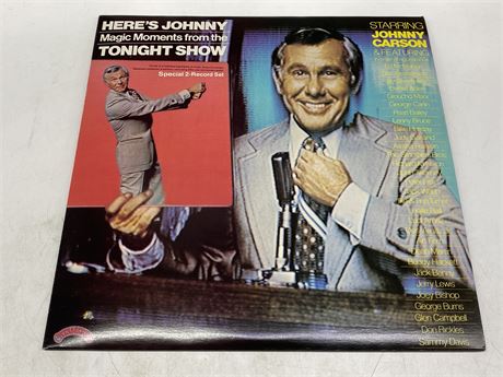 HERE’S JOHNNY - MAGIC MOMENTS FROM THE TONIGHT SHOW - 2LP NEAR MINT (NM)