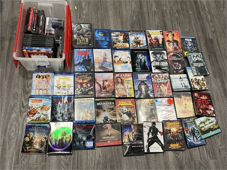 LOT OF DVDS / BLU RAYS - SOME SEALED