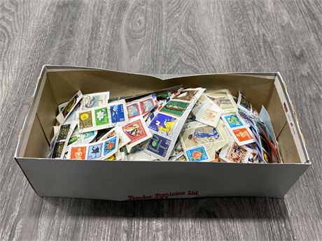 BOX OF ASSORTED 1970’S STAMPS