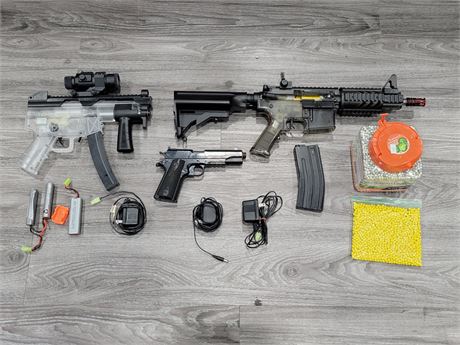 LOT OF MISC AIRSOFT EQUIPMENT