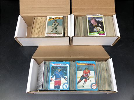 3 O.P.C NHL SETS (70s/80s)