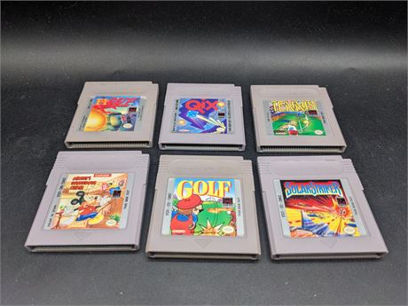 COLLECTION OF ORIGINAL GAMEBOY GAMES - VERY GOOD CONDITION