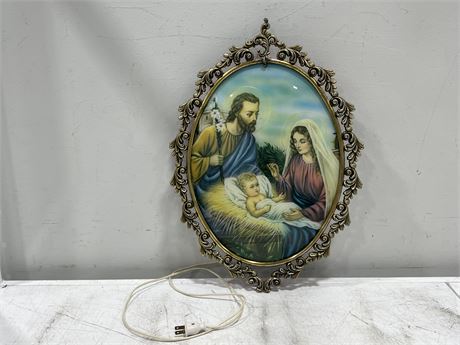 MCM LIGHTED RELIGIOUS WALL ART (14”x21”)