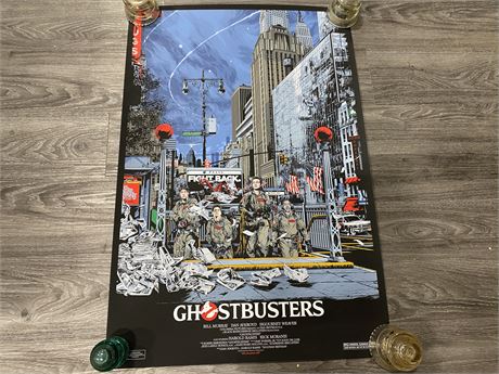 MONDO 24”x36” GHOSTBUSTERS LIMITED EDITION ART PRINT BY KEN TAYLOR #1132/2035
