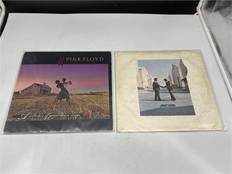 2 PINK FLOYD RECORDS - GOOD (G)