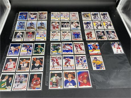 48 MISC 90s NHL CARDS (Includes rookies)