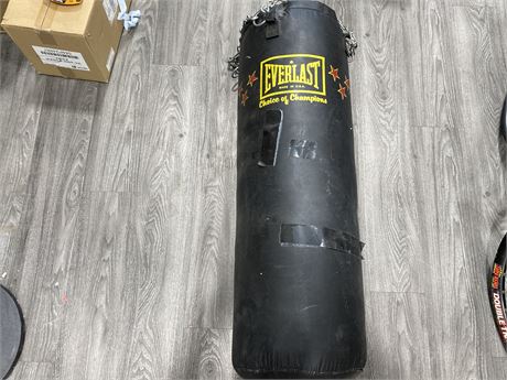 EVERLAST PUNCHING BAG (HAS REPAIRS/SEE PICTURES)