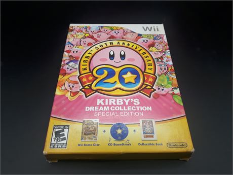 KIRBY'S DREAM COLLECTION SPECIAL EDITION - CIB - EXCELLENT CONDITION - WII
