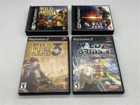 WILD ARMS #1,2,3 & 4 - PLAYSTATION ONE