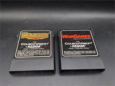 2 COLECO GAMES - VERY GOOD CONDITION