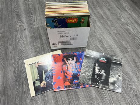BOX OF RECORDS - CONDITION VARIES (Most scratched, slightly scratched)