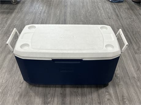 VERY LARGE COLEMAN COOLER - 35”x18”x18”