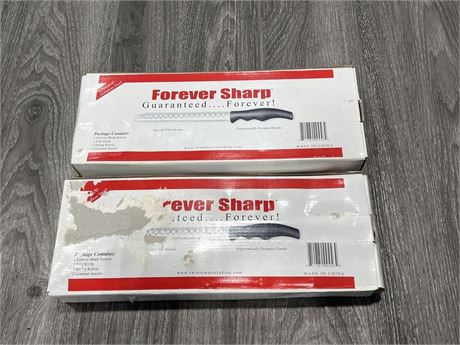 2 NEW BOXES OF FOREVER SHARP SURGICAL STAINLESS STEEL KNIVES