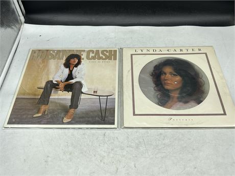 LYNDA CARTER PICTURE DISC & ROSANE CASH RECORD - EXCELLENT (E)