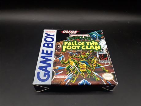 TURTLES FALL OF THE FOOT CLAN - CIB - VERY GOOD CONDITION - GAMEBOY