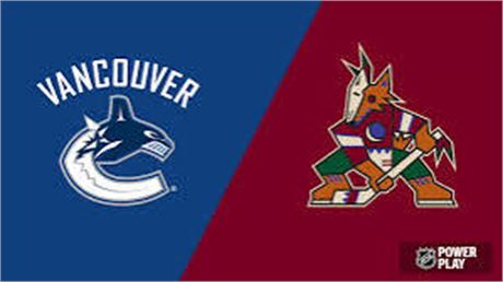2 TICKETS - VANCOUVER CANUCKS VS ARIZONA COYOTES (WED. APRIL 10TH @ 7:30PM)