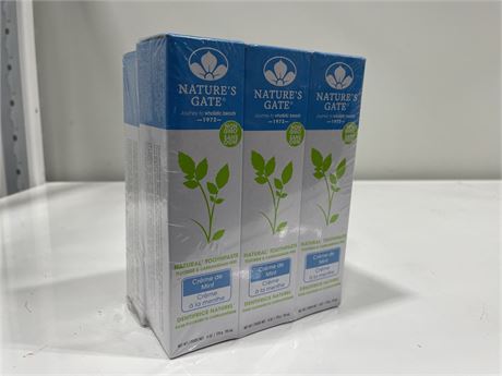 6 PACK OF NATURES GATE NATURAL TOOTHPASTE