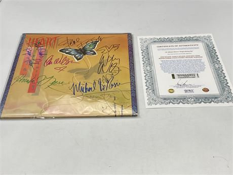‘HEART’ BAND SIGNED LP ‘DOG & BUTTERFLY’ W/COA