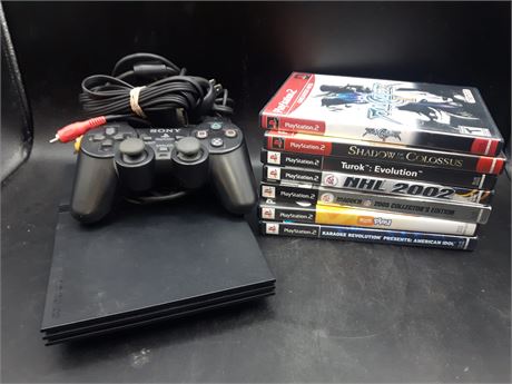 PS2 SLIM CONSOLE WITH GAMES