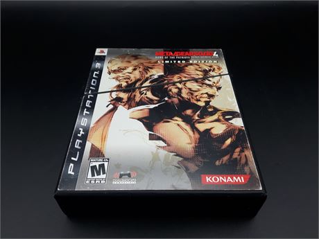 METAL GEAR SOLID 4 LIMITED EDITION - EXCELLENT CONDITION - PS3