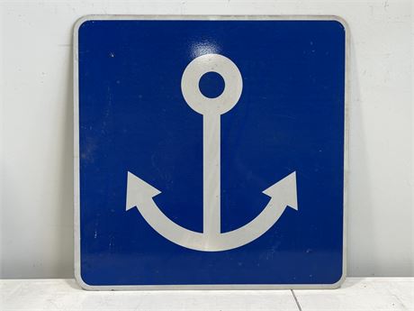 HEAVY METAL ANCHOR ROAD SIGN (24”x24”)