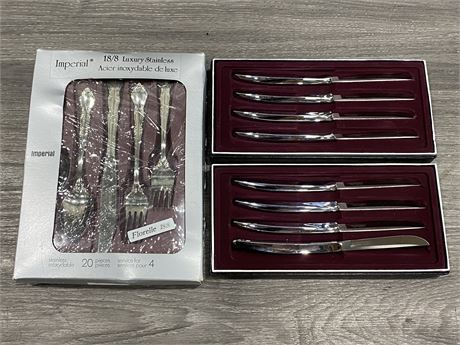 20PC CUTLERY SET & “CARVED HALL” KNIVES