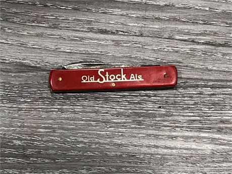 VINTAGE 1960 OLD STOCK ALE PROMOTIONAL KNIFE ANTIQUE