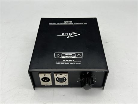 APEX 460 MULTI PATTERN TUBE CONDENSER MICROPHONE POWER SUPPLY