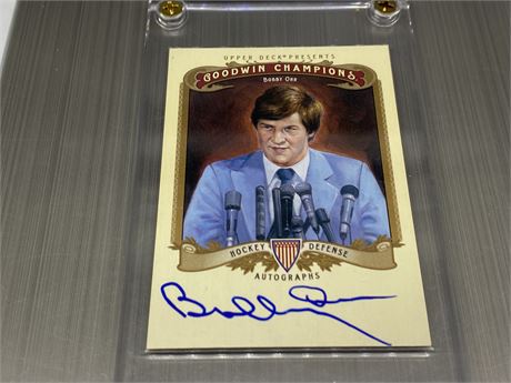 2012 UD GOODWIN BOBBY ORR AUTOGRAPHED CARD